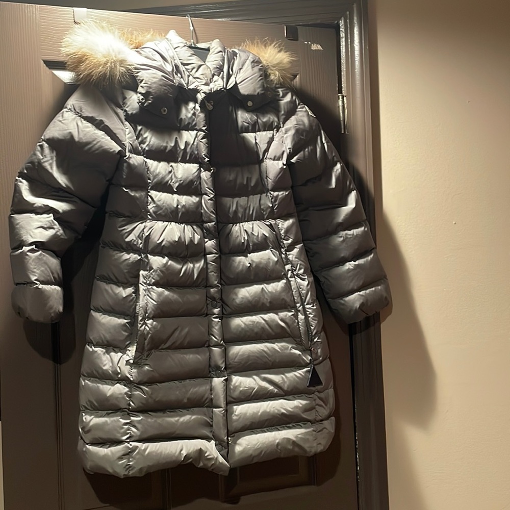 Moncler silver/ grey coat